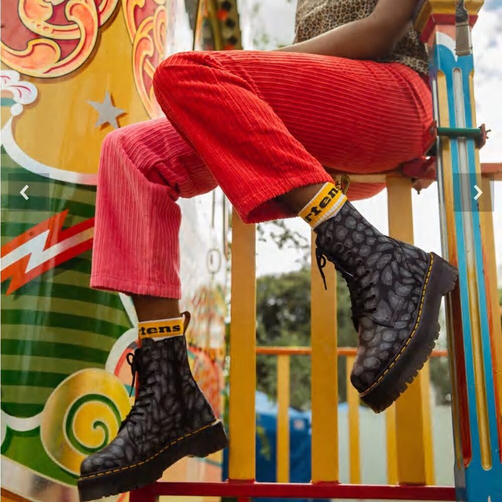 Dr. Martens Jadon Platform Leopard Boots